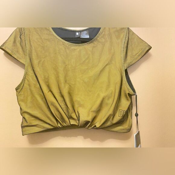 🛍️DKNY Women’s Cropped Mesh Overlay Bikini Swim Top one piece, Size: M,XL💥 - Picture 5 of 9